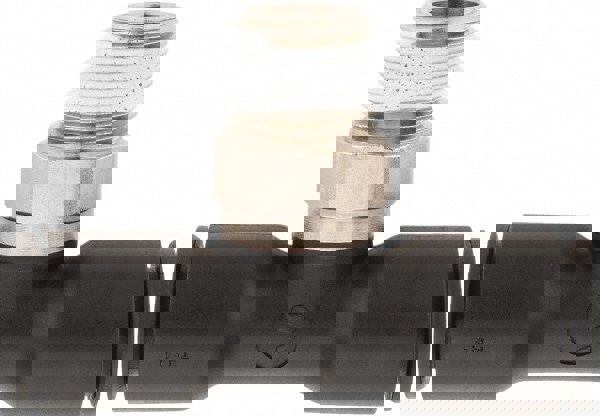 Push-To-Connect Tube Fitting: Male Branch Tee, 1/4