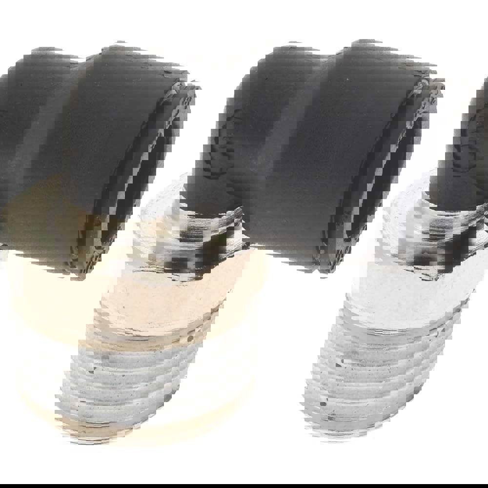 Push-To-Connect Tube to Male BSPT Tube Fitting: Male Elbow, 3/8