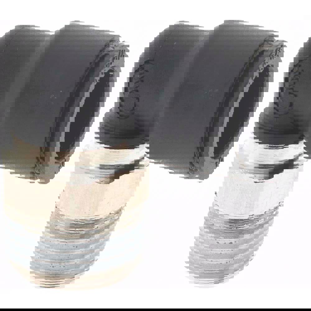 Push-To-Connect Tube to Male BSPT Tube Fitting: Male Elbow, 3/8