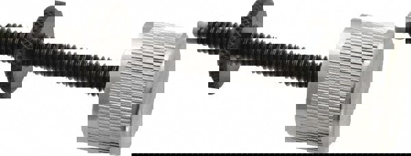 1/4-20 Inch, Steel Thread, Knurled Head, No Shoulder, Swivel Pad Thumb Screw