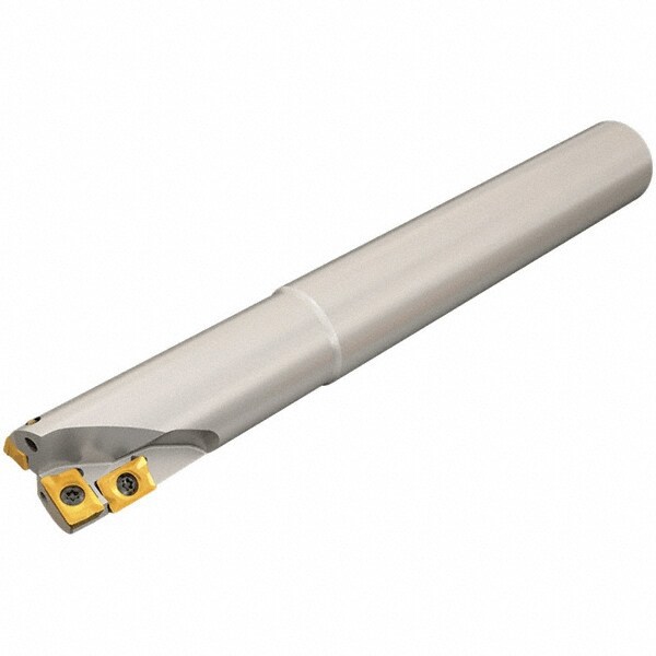 32mm Cut Diam, 25mm Max Depth, 32mm Shank Diam, Weldon Shank, 130mm OAL, Indexable Square-Shoulder End Mill