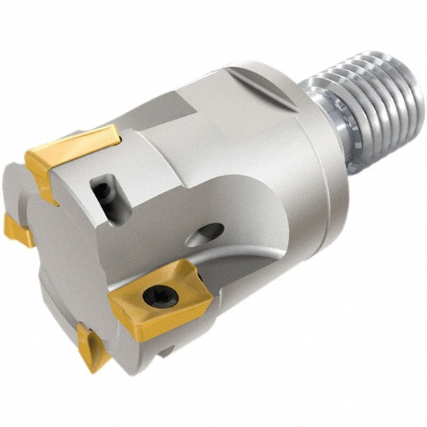 25mm Cut Diam, 10mm Max Depth, M12 Modular Connection Shank, 35mm OAL, Indexable Square-Shoulder End Mill
