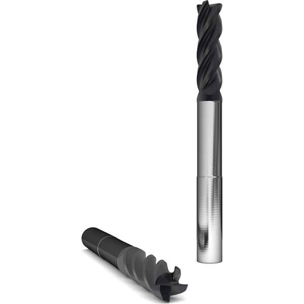 Square End Mill: 1'' Dia, 1-1/4'' LOC, 1'' Shank Dia, 6'' OAL, 4 Flutes, Solid Carbide