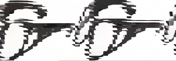 Safety Glass: Scratch-Resistant, Polycarbonate, Clear Lenses, Full-Framed, UV Protection