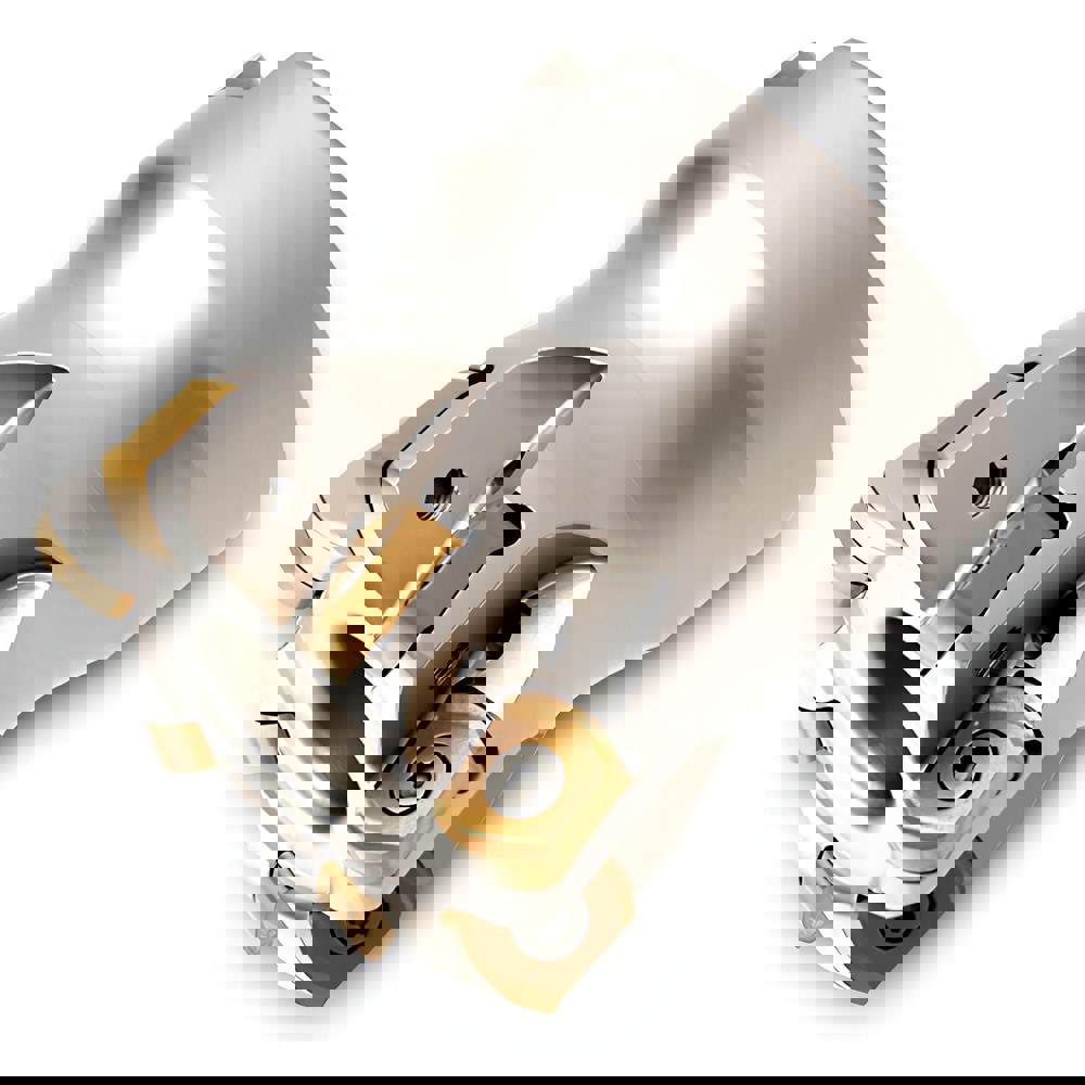 Indexable High-Feed Face Mill: 40 mm Cut Dia, 16 mm Arbor Hole