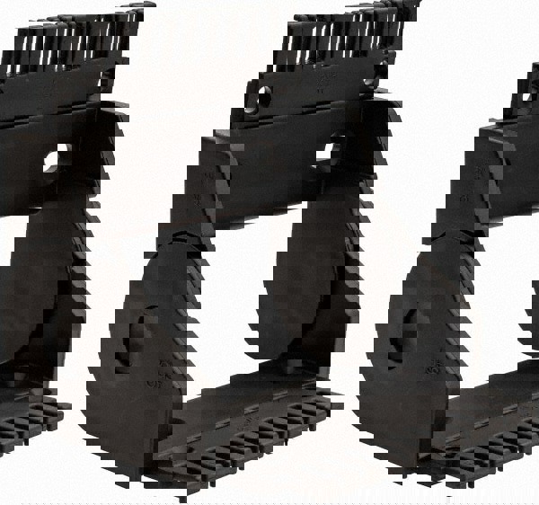 5.31 Inch Outside Width x 2.52 Inch Outside Height, Cable and Hose Carrier Plastic Open Mounting Bracket Set