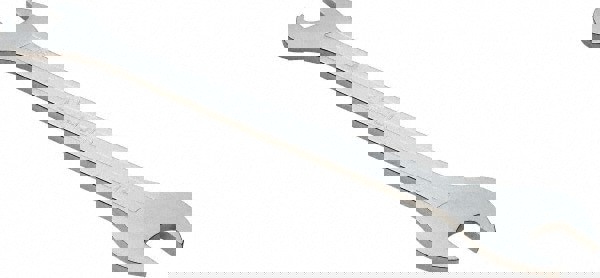 Extra Thin Open End Wrench: Double End Head, 16 mm x 17 mm, Double Ended