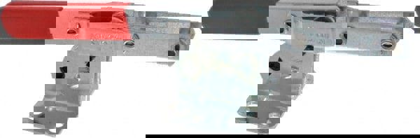 Pull-Action Latch Clamp: Horizontal, 1,200 lb, U-Hook, Flanged Base