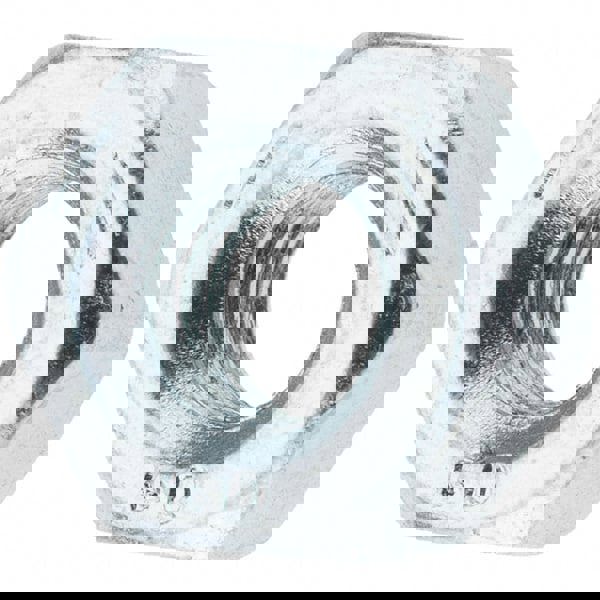 Hex Nut: 1/4-20, Grade 5 Steel, Zinc-Plated