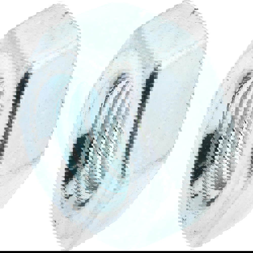 Hex Nut: 7/16-14, Grade 5 Steel, Zinc-Plated