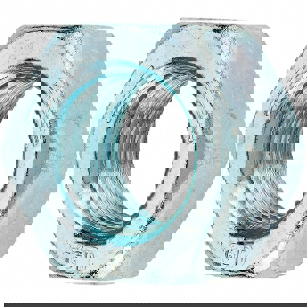 Hex Nut: 5/8-11, Grade 5 Steel, Zinc-Plated