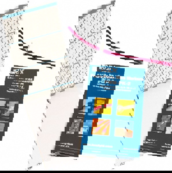 Wire Marker Books & Pens; Wire Marker Type: Book; Book Type: Alphanumeric; Included Characters: 1; A; 2; B; 3; C; L1; L2; L3; T1; T2; T3; Marker Attachment Style: Self-Adhesive; Number Of Labels: 450; Legend Color: Black; Label Material: Vinyl Cloth; Char