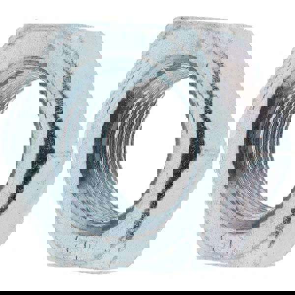 Hex Nut: 9/16-18, SAE J995 Grade 5 Steel, Zinc-Plated