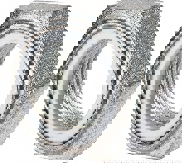 Hex Lock Nut: Insert Lock, Nylon Insert, M30x3.5, Grade Class 10 Steel, Zinc Finish