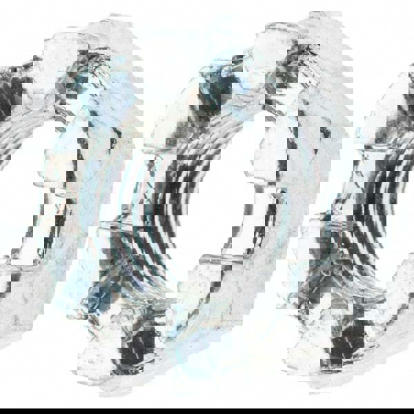 Hex Lock Nut: 5/16-24, Grade 5 Steel, Zi