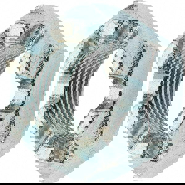 Hex Lock Nut: 9/16-18, Grade 5 Steel, Zinc-Plated