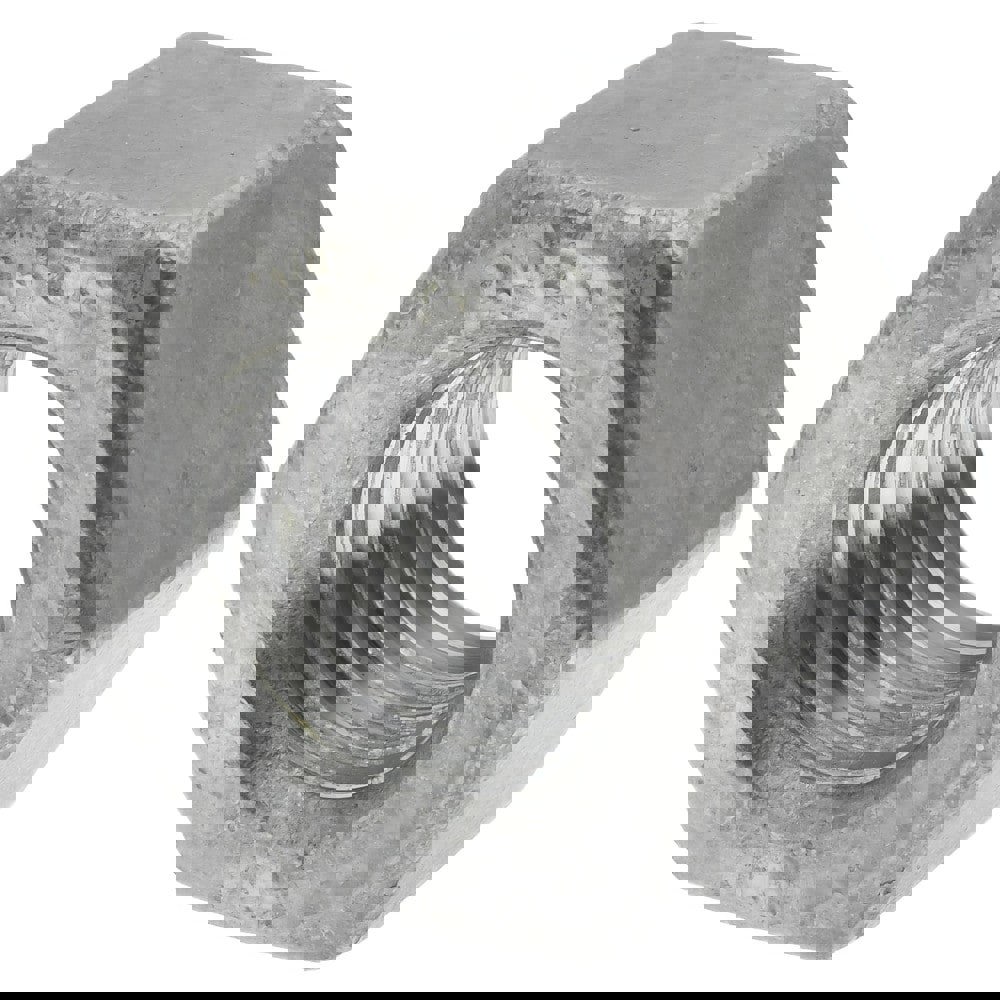 Heavy Hex Nut: 3/4-10, Grade A194 Grade 2H Steel, Hot-Dipped Galvanized Finish