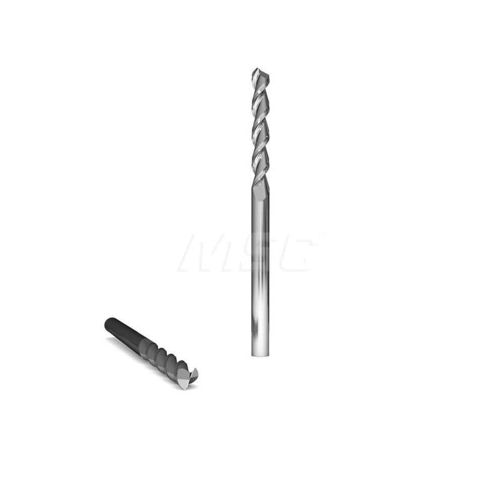 Square End Mill: 3/8'' Dia, 2'' LOC, 3/8'' Shank Dia, 4'' OAL, 2 Flutes, Solid Carbide