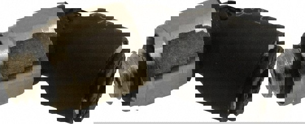 Push-To-Connect Tube to Male UNF Tube Fitting: 45 &deg; Male Elbow, #10-32 Thread, 1/8