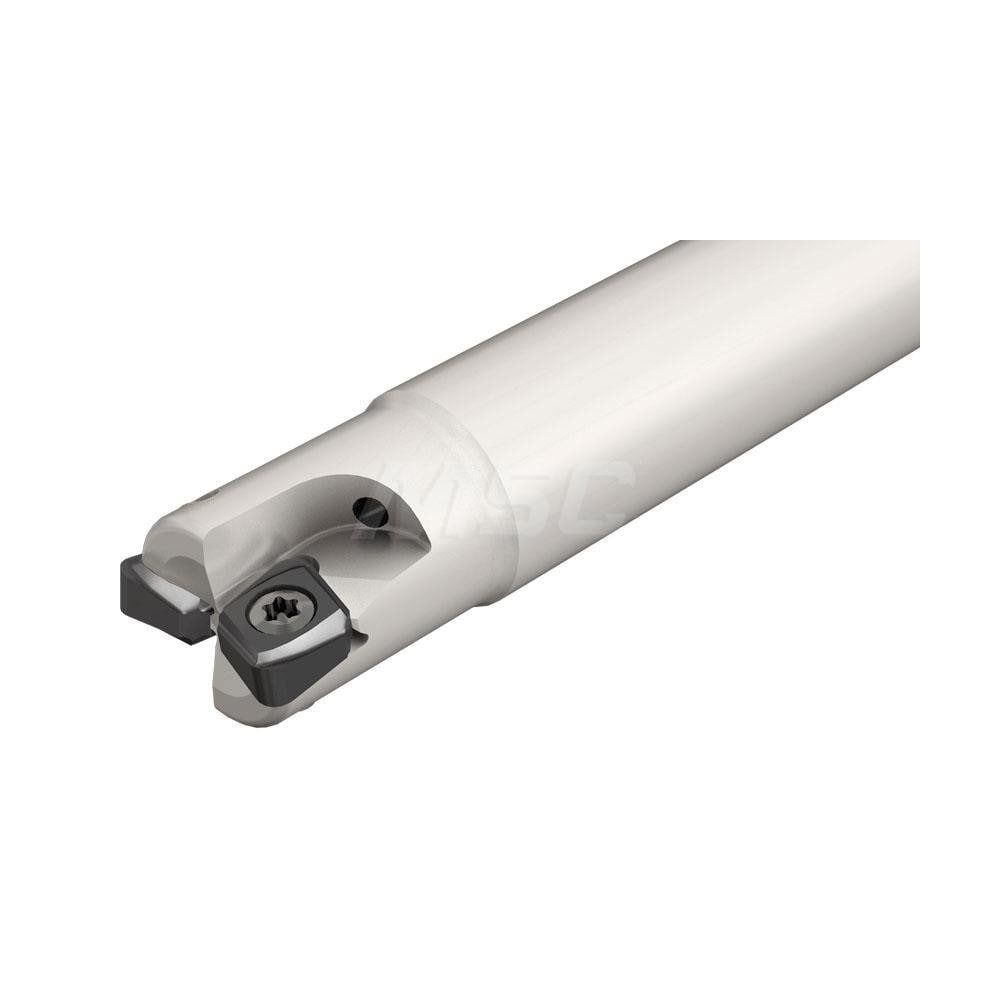 16mm Cut Diam, 4mm Max Depth, 15mm Shank Diam, Cylindrical Shank, 100mm OAL, Indexable Square-Shoulder End Mill