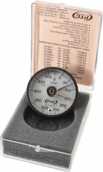 500&deg;F, 2 Inch Dial Diameter, Dual Magnet Mount Thermometer
