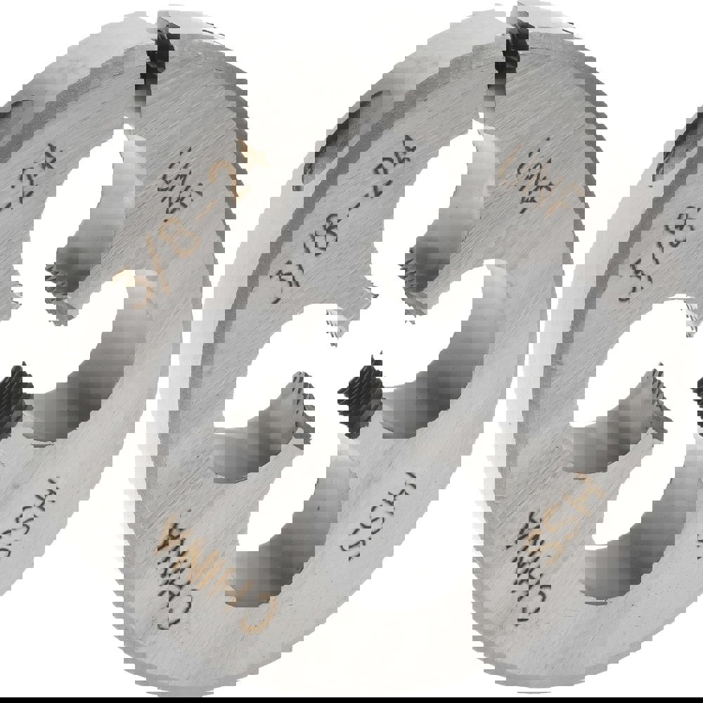 Round Die: 3/8-24, High Speed Steel