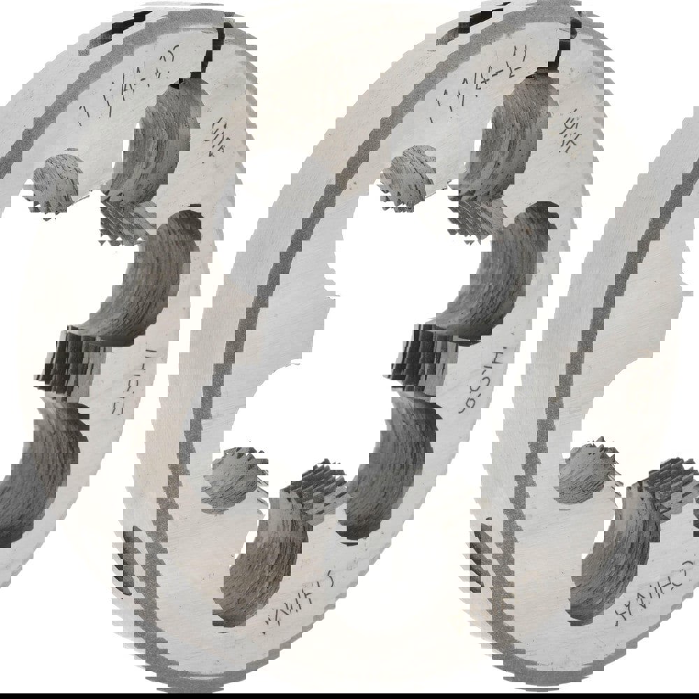 Round Die: 1-1/4-12, High Speed Steel