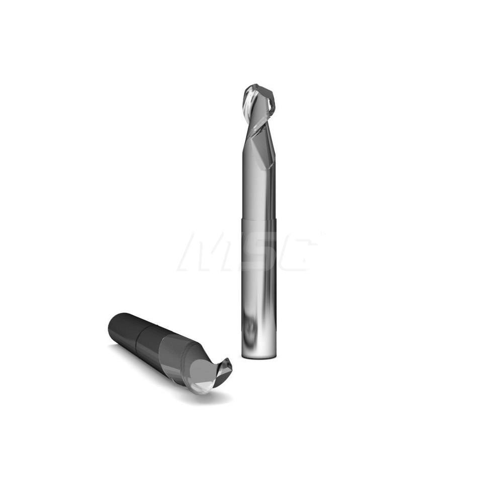 Square End Mill: 1'' Dia, 1-1/4'' LOC, 1'' Shank Dia, 6'' OAL, 2 Flutes, Solid Carbide
