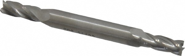 Square End Mill: 13/64'' Dia, 1/2'' LOC, 1/4'' Shank Dia, 2-1/2'' OAL, 4 Flutes, Solid Carbide