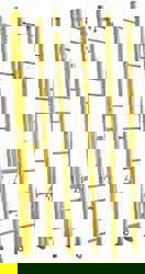 24' High, Type IAA Rating, Fiberglass Extension Ladder