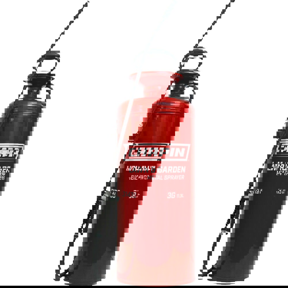 Garden & Pump Sprayers; Sprayer Type: Handheld Sprayer; Chemical Safe: No; Tank Material: Coated Steel; Volume Capacity: 3 gal (US); Spray Pattern: Cone; Maximum Sprayer Pressure: 60 psi; In Tank Filter: No; Fill Opening Diameter: 3 in; Wand Length: 12 in