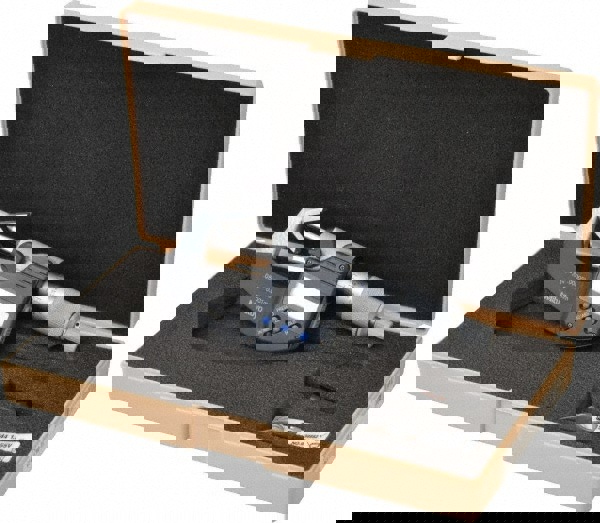 0.05 to 0.6 Inch Measurement, Accuracy Up to 4 micro m, 3 Flutes Measured, Ratchet Stop Thimble, Electronic V Anvil Micrometer