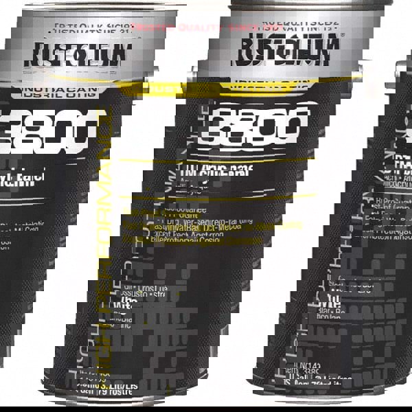 Acrylic Enamel Paint: 1 gal, Gloss Finish, White