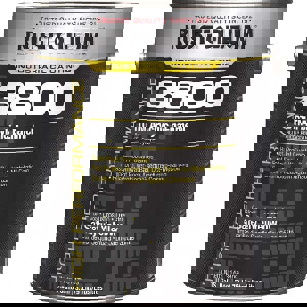 Acrylic Enamel Paint: 1 gal, Safety Yellow, Gloss Finish