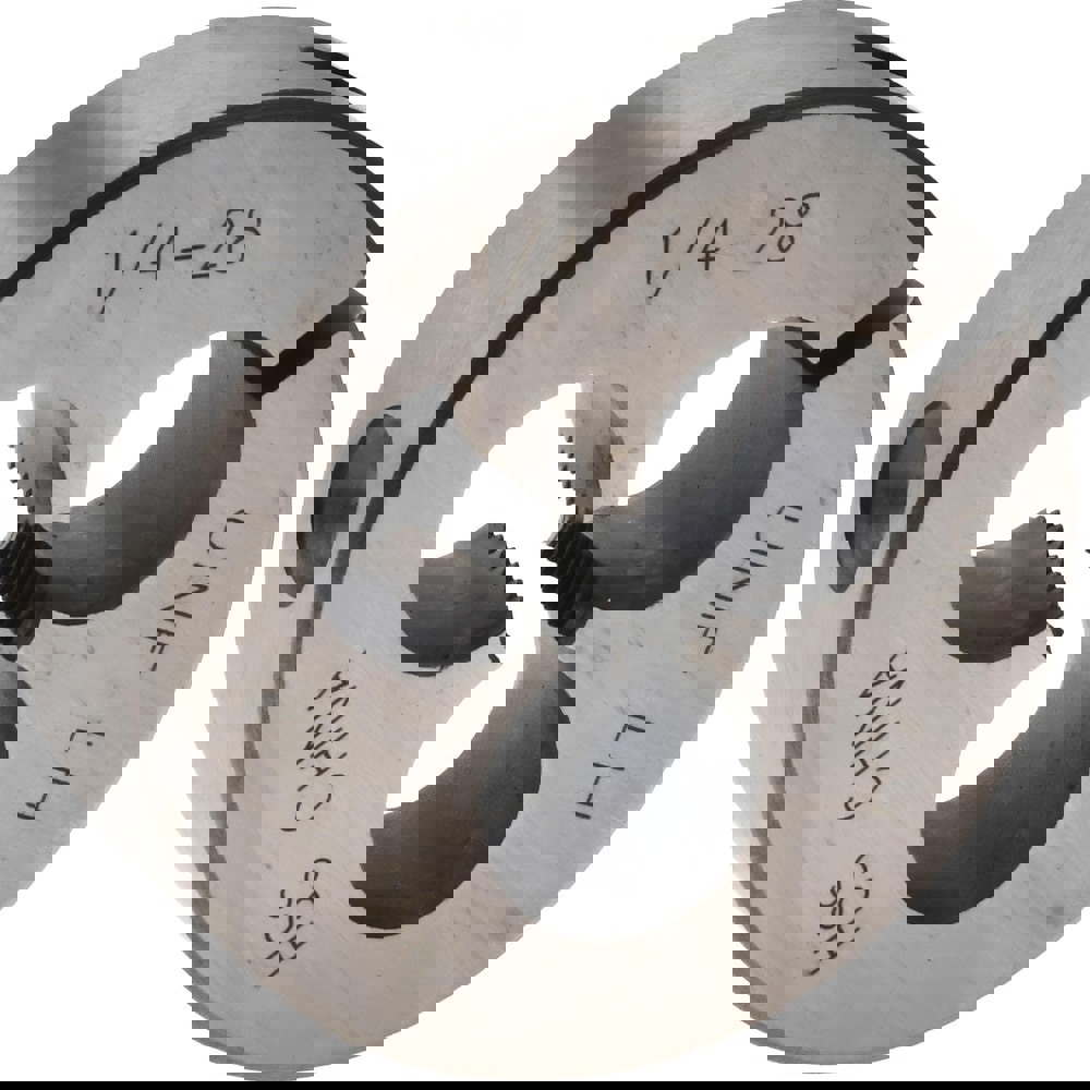 Round Die: 1/4-28, High Speed Steel