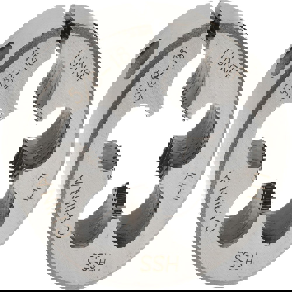 Round Die: 5/8-18, High Speed Steel