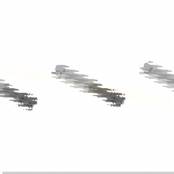 Straight Flute Tap: #6-32 UNC, 4 Flute, Bottoming Chamfer, Cobalt, Nitride Finish