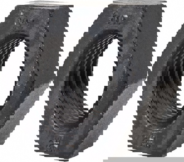 Heavy Hex Nut: 1-3/8-6, Grade A194 Grade 2H Steel, Bright/Uncoated Finish