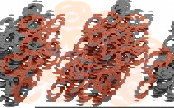 Standard Flat Washer: Vulcanized Fiber, Plain Finish