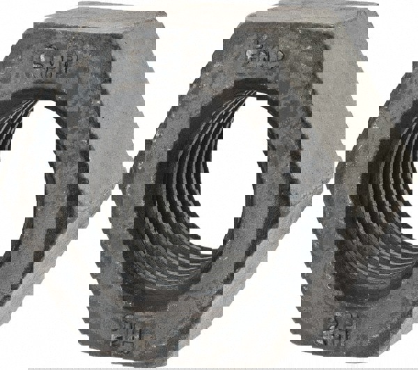 Heavy Hex Nut: 1-3/4-5, Grade A194 Grade 2H Steel, Bright/Uncoated Finish