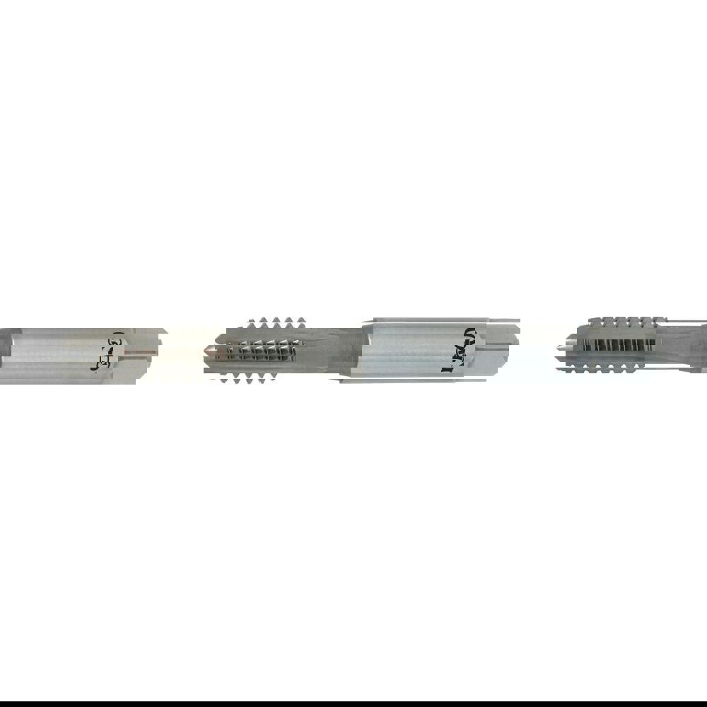 Straight Flute Tap: #10-24 UNC, 4 Flutes, Plug, 2B Class of Fit, Cobalt, Nitride Coated