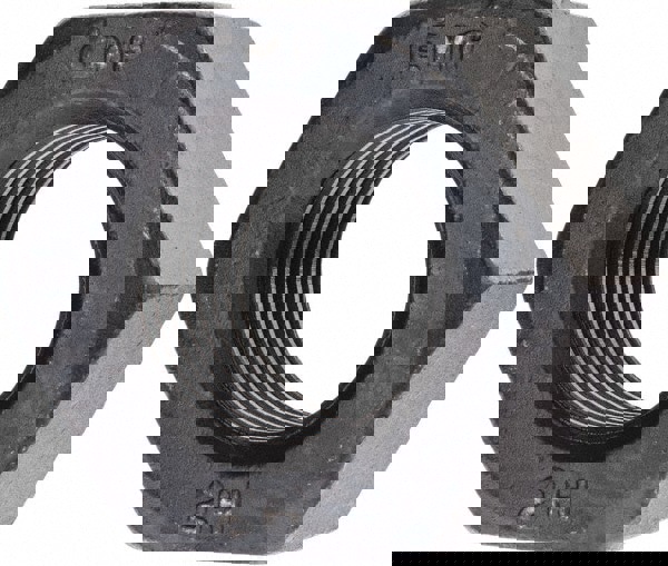 Heavy Hex Nut: 2-4-1/2, Grade A194 Grade 2H Steel, Bright/Uncoated Finish