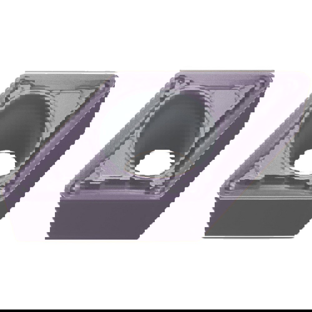 Turning Inserts; Relief Angle: 7.000 ; Insert Style: DCMT ; Corner Radius (mm): 0.40 ; Corner Radius (Inch): 1/64 ; Corner Radius (Decimal Inch): 0.0156 ; Included Angle: 55.00