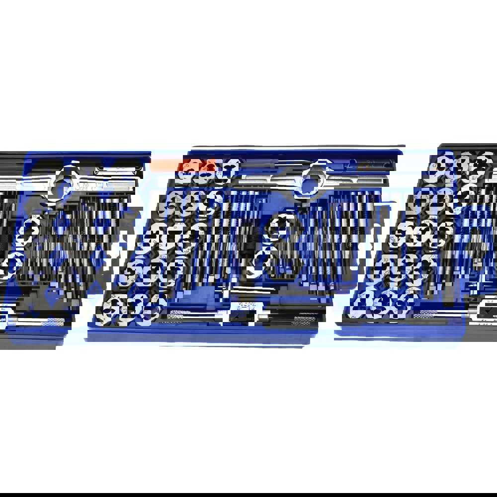 Tap & Die Set: #4-40 to 1/2-20 Taps, #4-40 to 1/2-20 Dies, NPT, UNC & UNF