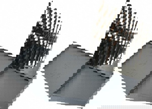 Drill Bit Set: Jobber Length Drill Bits, 13 Pc, 118 &deg;, High Speed Steel