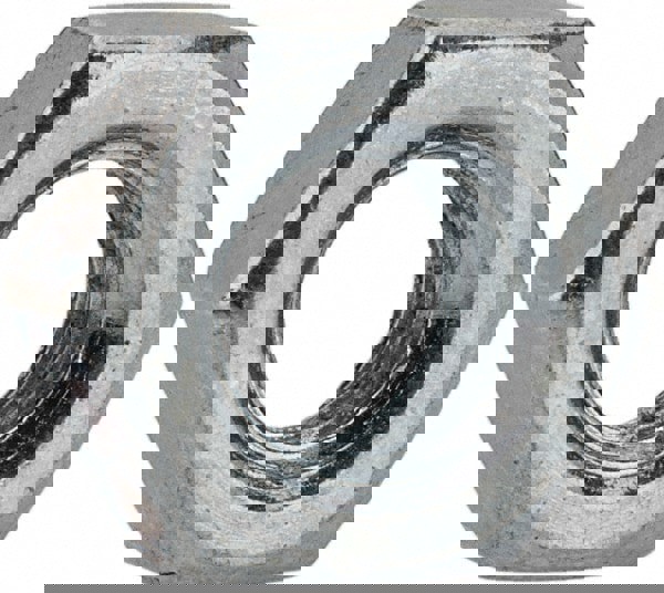 Hex Nut: M6x1, Grade Class 10 Steel, Hot-Dipped Galvanized Finish