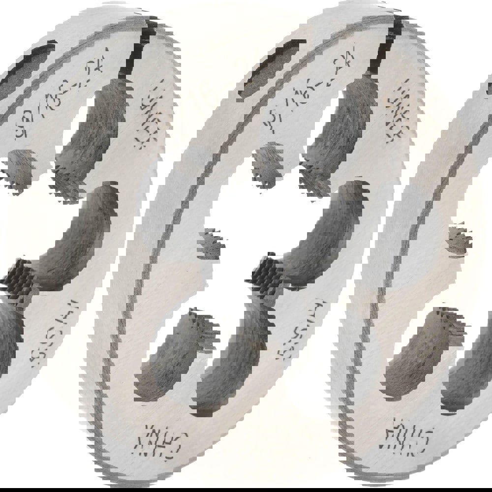 Round Die: 9/16-24, High Speed Steel