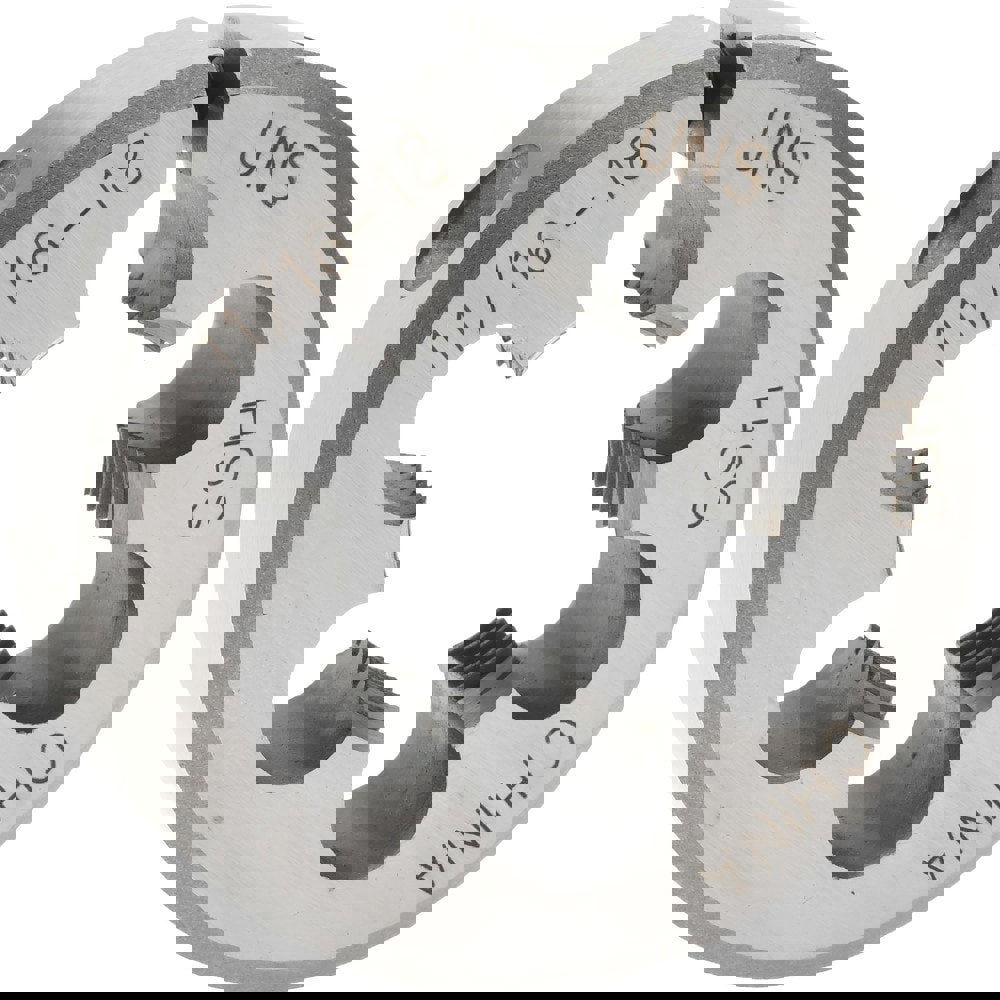 Round Die: 11/16-18, High Speed Steel