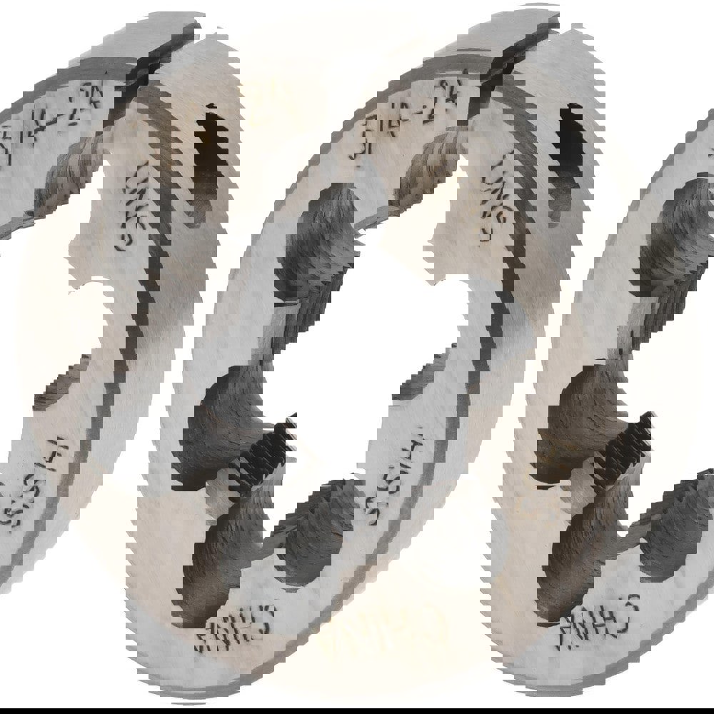 Round Die: 3/4-24, High Speed Steel