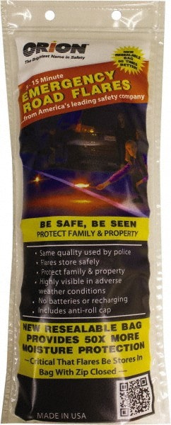 Pack of (6), 3-Piece Road Flare Highway Safety Kits